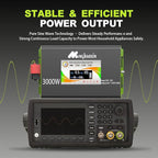 3000W Pure Sine Wave Power Inverter - Car Power Inverter 12v to 110v,Converter with 4 AC Outlets,6000W Peak,LCD Display,Remote Control,Power Inverters for Vehicles,Converter for RV,Truck,Solar,Outdoor