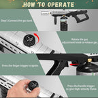 Propane Grill Torch Gun – Cooking Torch – Culinary Torch Sous Vide – Adjustable Flamethrower for BBQ, Campfire, Charcoal Wood Grills Lighter(Tank Not Included)