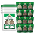 Valley Food Storage 92 Serving Freeze Dried Meat Bucket | Premium Emergency Food Supply with 1,352g Protein | Survival Food, 25 Year Shelf Life | Backpacking Meals, Prepper Supplies & Off-Grid Living