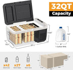 Setpower PT30 12V Refrigerator Dual Zone 32 Quart Car Refrigerator 12V Portable Fridge Electric Cooler for Vehicles SUV Van RV Truck Car Camping Road Travel