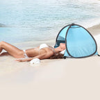 Pop Up Dog Beach Tent,Mini Head Tent,can be Fixed Small Dog Beach Sun Shelters Tent,shelter for cat,Waterproof and Breathable Mobile Phone Stand with Nails