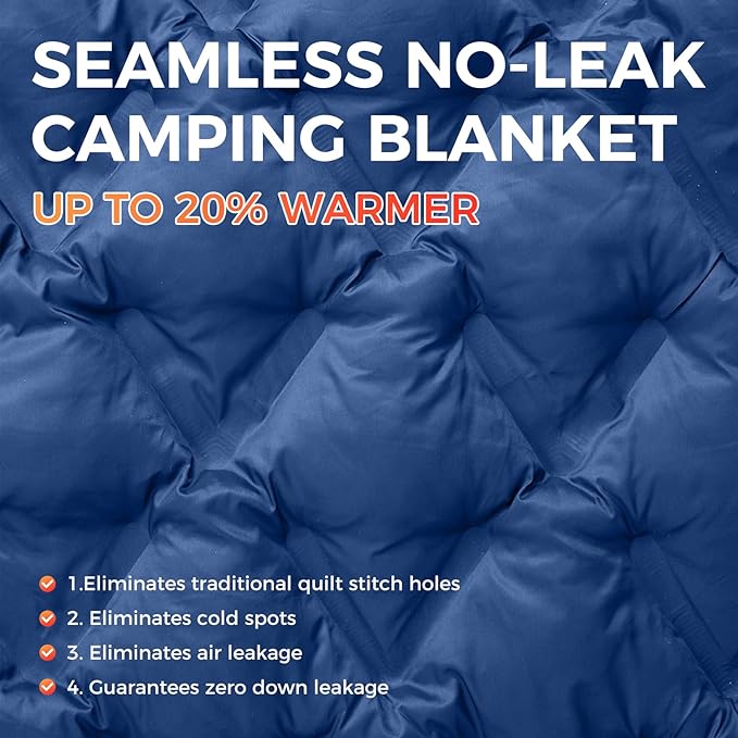 ATEPA Wearable Sleeping Bag, Recycled Warm Winter Camping Blanket Wearable Poncho for Outdoor, Stadium Sports Women Men
