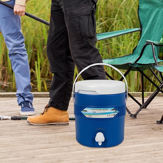 Sports Cooler Water Beverage Dispenser, 3.8L Insulated Drink Cooler Dispenser with Spout, Portable Water Jugs for Outdoor Events, Camping, Party, Sports