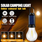 MODOAO Led Tent Lights 5 Pack Camping Lantern USB Rechargeable Solar Tent Lights,Outdoor Hanging Light Bulbs with Clip Hook 3 Mode Lighting Warm White