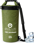 Enthusiast Gear Insulated Dry Bag Floating Cooler – 10L / 15L / 25L Roll Top, Leak Proof, Waterproof, Collapsible, with Padded Shoulder Strap - Perfect for Kayaking Fishing Beach