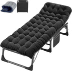 ABORON Heavy-Duty Folding Guest Bed for Adults, 500lb Capacity, Portable Extra Cot with 1226D Double Layer, Ideal for Indoor Guest Stays & Temporary Home Use
