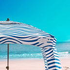 Qipi Beach Cabana - Easy to Set Up Canopy, Waterproof, Portable 6' x 6' Beach Shelter, Included Side Wall, Shade with UPF 50+ UV Protection, Ultimate Sun Umbrella - for Kids, Family & Friends
