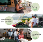 Kingfun 3 Inch CertiPUR-US Memory Foam Camping Mattress, Waterproof Roll up Sleeping Pad, Thick Floor Sleeping Mats for Tent with Removable Travel Bag