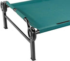 Disc-O-Bed XL Outdoor Modular 1 Person Single Camping Cot Portable Bed with 2 Height Options for Adults, Sleep Solution for Tents, Green