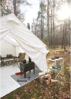 Guide Gear Large Outdoor Wood Burning Stove Portable with Chimney Pipe for Cooking, Camping, Tent, Hiking, Fishing, Backpacking