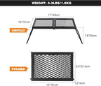 REDCAMP Folding Campfire Grill Heavy Duty Steel Grate, Portable Camp Fire Cooking Rack Over Fire Pit with Carrying Bag for Outdoor BBQ Camping