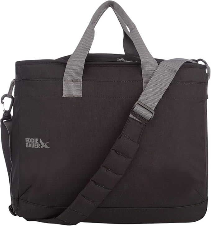 Eddie Bauer Cooler Tote Bag | Insulated | Vacation | Travel | Camping | Tailgate | Beach | Picnic | Festival | Shoulder Carry | Top Handle - Black