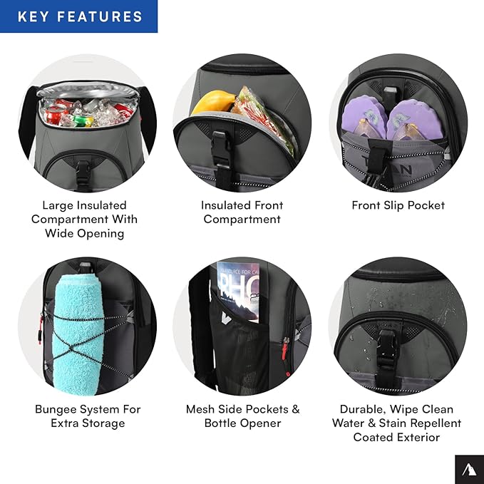 Titan by Arctic Zone Deep Freeze Backpack Cooler 24 Can