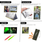 Survival Kit, 151 Pcs First Aid Kit Survival Gear and Supplies Emergency Kit with Bug Out Bag Tactical Military Grade Molle IFAK for Camping, Earthquake, Hiking, Hunting, Gifts for Men Dad