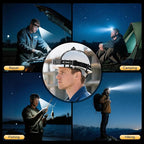 Rechargeable Headlamp for Adults & Hiking, 3 Pack Lightweight & Waterproof Super Bright led Head Lamp with Red Light, Motion Sensor, 5 Modes, 90° Adjustable, Headlamps for Camping, Running