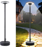 Solar Street Lights Outdoor with Pole, Waterproof Motion Sensor Solar Lamp Posts with Remote Control at 360° omnidirectional for Yard, Camping, Garden, Outside (86.6" Pole with 216 LED)