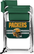Picnic TIME NFL Unisex-Adult NFL Sports Chair with Side Table, Beach Chair, Camp Chair for Adults