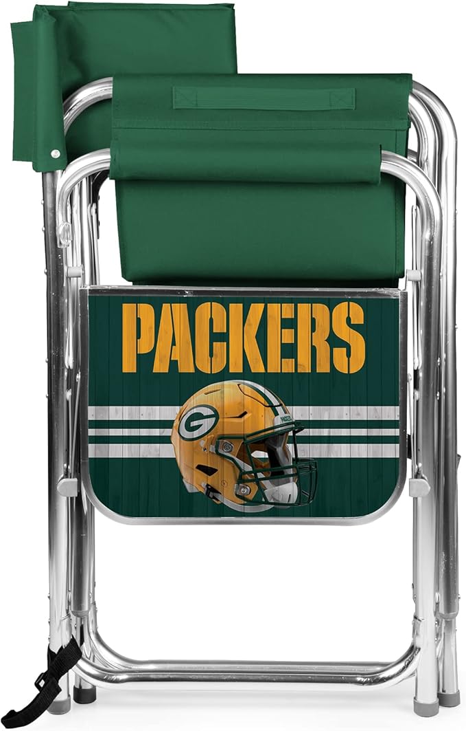 Picnic TIME NFL Unisex-Adult NFL Sports Chair with Side Table, Beach Chair, Camp Chair for Adults