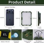 Camping Lantern Rechargeable Camping Lights 20W,1000LM, 6 Modes, Waterproof Camping Essentials with 4 Magnetic Bases, for Emergency, Power Outages, Tent, Hiking, Car Repair, Fishing