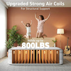 YENING Foam Full Size Air Mattress with Built in Pump Raised Double Blow up Bed Inflatable Camping Airbed 18 Inch Tall