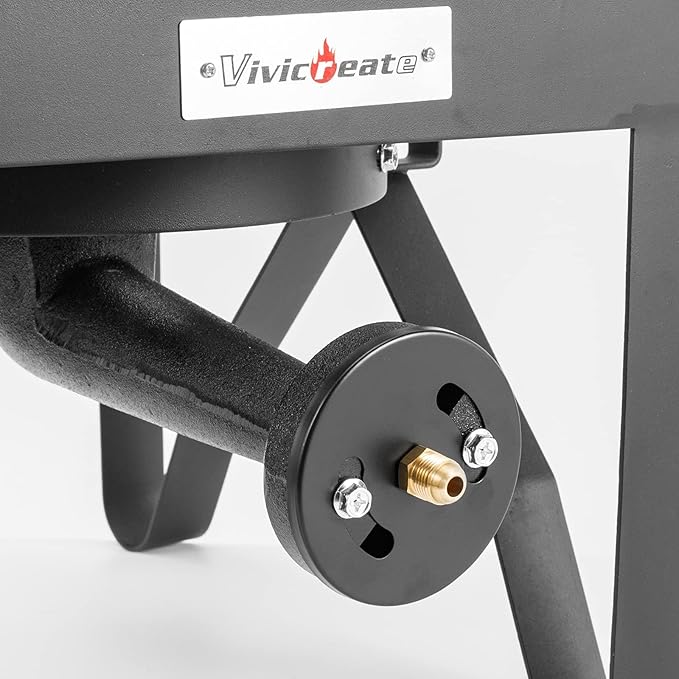 Vivicreate High Pressure Propane Gas Outdoor Burner Stove Cooker Burner Grill 185000 BTU power with Regulator and Hose parrilla de gas estufas de gas para cocinar afuera