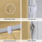 COOSHADE Instant Canopy SunWall 10x10 Canopy SideWall for Pop up Canopy Tent, 1 Pack Sidewall Only, Beige