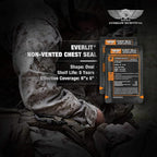 EVERLIT Advanced Trauma Kit, CAT GEN-7 Tourniquet, TCCC Compliant, Mil-Spec Nylon Laser Cut Pouch with 36" Splint, Military Combat Tactical IFAK for Emergency Bleeding Control