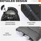Sleeping Bag for Adults Warm Weather, Compact Lightweight Backpacking Sleeping Bag with Compression Sack, Camping Essentials Gear for Hiking Travel Climbing Outdoor & Indoor Use