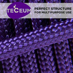 TECEUM 5/32" Paracord Rope 1000 – 1000ft / 200ft / 100ft / 50ft – Tactical Parachute Cord 4mm – 45+ Colors – Nylon String for Survival & Camping Gear – Stripe Cord for Survival – Utility Rope