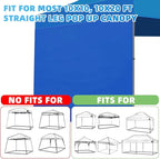 Joramoy Instant SunWall for 10x10 Pop Up Canopy, Canopy Walls 10x10 for Outdoor Instant Canopies,1 Pack Sidewall Only (Blue)