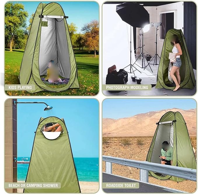 Camping Tent,Shower Tent, 1-2 People 3 Windows Portable Changing Room Privacy Tent Shower Tent Camp Toilet Rain Shelter for Outdoor Camping Hiking Beach