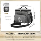 Personalized Insulated Cooler Bag, Custom Name Portable Insulated Camping Bag Suitable for Picnic Beach Hiking Travel