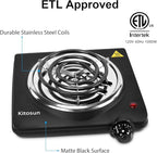 Electric Charcoal Burner Stove Portable Hot Plate Grill Coal Burners Heating Plate 700W Charcoals Starter Heater with Smart Heat Control & Stainless Steel Fast Heating for Cooking Top Countertop