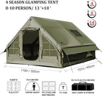 Inflatable Tents for Camping, Large Inflatable Camping Tent with Hand Pump, Easy Setup Tents for 2/4/6/8/10/12 People, Portable Glamping Tent