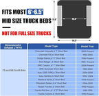 Umbrauto 6-6.5ft Mid SizeTruck Bed Air Mattress for Short Beds, Inflatable Mattress with Pump for MidSize Pickup Bed Tent Camping, Pick Up Truck Sleeping Pad for Outdoor Travel