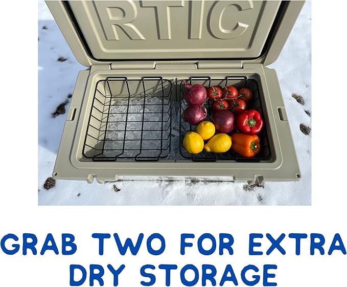 Cooler Basket for RTIC 65 Qt - Compatible with Dividers and other RTIC Cooler Accessories