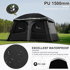 Vidalido Tents，3-4 Person Camping Tent with Extended Vestibule，Weather Resistant Family Tents with Breathable Mesh Windows，Easy Install Waterproof Outdoor Tent for Backpacking and Camping Hiking