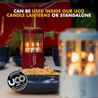 UCO 12-Hour Natural Beeswax Long-Burning Candles for UCO Candle Lanterns and Emergency Preparedness, Made in USA