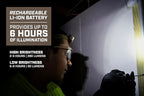 Spec Ops Tools Rechargeable LED Headlamp with Removable Light, 280 Lumens, Waterproof, Adjustable Headband, 2 Light Modes, 3% Donated to Veterans, Tan/Black