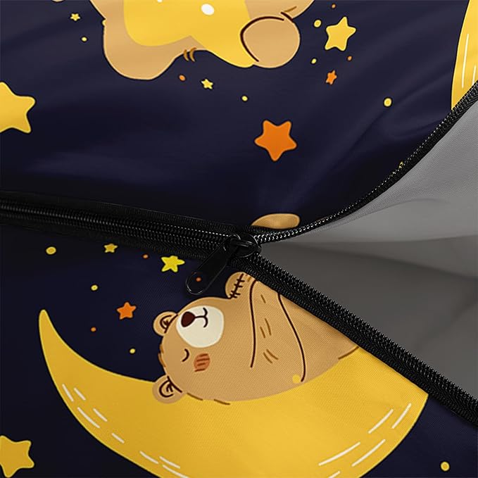 AILONEN Kawaii Panda Sleeping Bags,Lightweight & Waterproof,3 Season Warm & Cool Weather,Dreamy Purple Flower Animal Themed Sleeping Bags for Boys,Girls,Kids,Adults Travelling,Outdoors