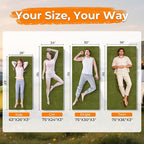 BDEUS Memory Foam Camping Mattress Pad 3inch Waterproof Roll Up Bed Sleeping Mat for Adults Portable Roll Up Mattress for Travel Guest Floor Bed Cot Mattress for Car, Tent