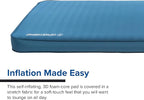 Big Agnes Captain Comfort Deluxe Camp | Supremely Comfortable, All-Weather, Self-Inflating Sleeping Pad