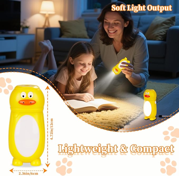 KunHe 8 Pack Animal Flashlights for Kids 2 in 1 Toddler Flashlight Camping Lantern Flashlights Stocking Stuffers for Kids Toddlers Lantern Cute Flashlight Christmas Gift for Girls Boys