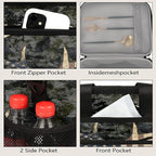Camouflage Camo Deer American Flag Soft Cooler Bag Insulated Lunch Box for Men & Women, Large Leakproof Lunch Bag Portable Beach Cooler for Work, Picnic, Road Trips,Fishing, Travel, Camping,A-13