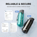 SurviMate Purified Water Bottle for Camping, Hiking, Backpacking and Travel, BPA Free with 5-Stage Intergrated Filter Straw