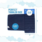 Jay Franco Kids Nap Mat with Embedded Pillow & Blanket – Soft 46"x20" Microfiber Sleeping Bag with Name Tag & Handle for School, Travel, Sleepover