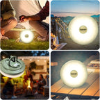 Camping String Lights, 32.8FT Rechargeable Waterproof Hanging Lamp Portable LED Light for Outdoor Camping Awning Tent Garden Party Yard Festival Decor (5 Lighting Modes)