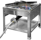 Stainless Steel Single Propane Burner – Outdoor Gas Cooker with 20 PSI Regulator, 200,000 BTU High-Power Portable Propane Stove for Outdoor Cooking, Turkey Frying, Seafood Boiling & More