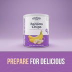Augason Farms Sweetened Banana Chips Emergency Food Supply, 31 Servings, 10 Year Shelf Life, Great for Cooking, Baking, and Snacks - Dehydrated Meals, Survival Food Camping Essentials Can