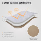 RedSwing Heavy Duty Survival Blanket, Waterproof Emergency Thermal Tarp, Multipurpose Reflective Insulated All Weather Blankets for Camping Hiking, Brown